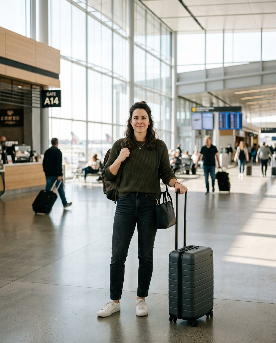 Traveller overlooking African savanna landscape — yellow fever vaccination for travel protection