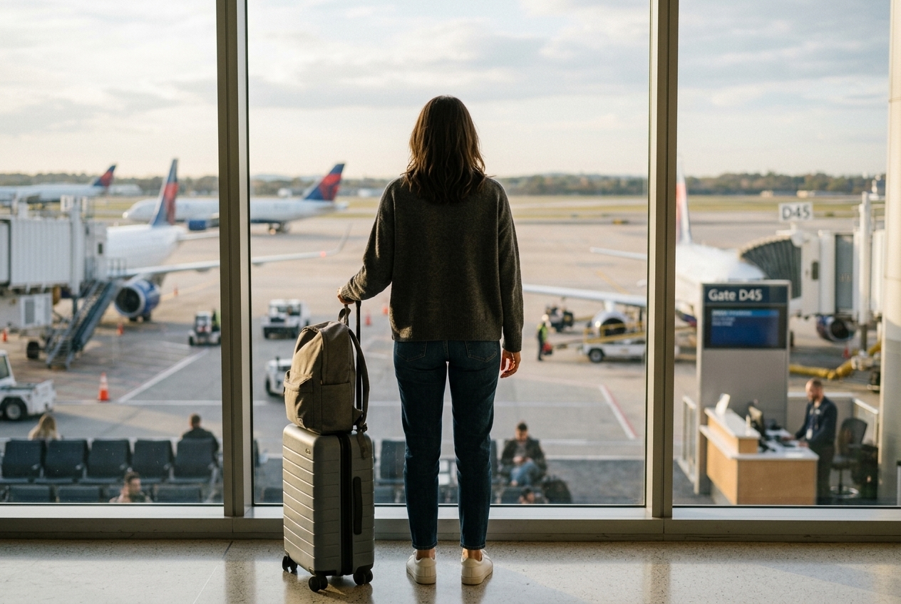 Pharmacist administering MenACWY vaccination — professional clinical setting